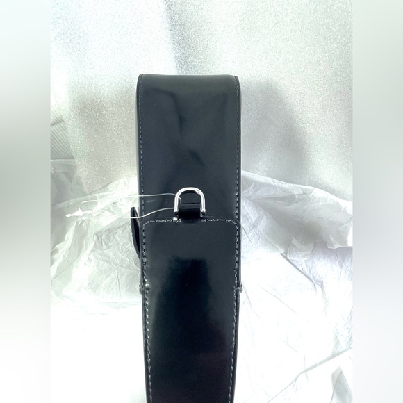 Kate Spade NY Sam Icon Spazzolato Leather Mini Hobo. Black/Silver. - Picture 10 of 15